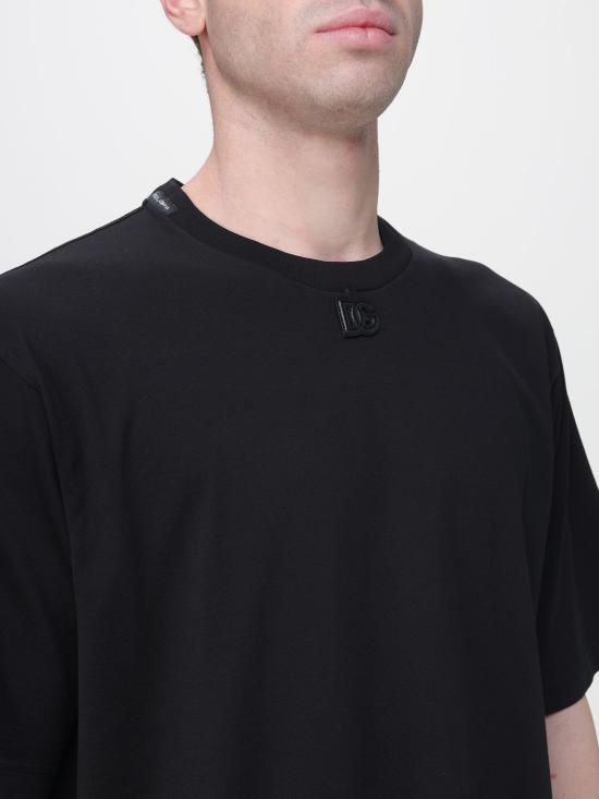 26SS 돌체앤가바나 반팔 티셔츠 G8PN9ZG7PXS N0000 Black - DOLCE & GABBANA