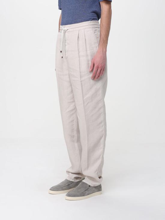 26SS 브루넬로 쿠치넬리 트레이닝/조거 팬츠 M243DE1710 C6008 Beige - BRUNELLO CUCINELLI