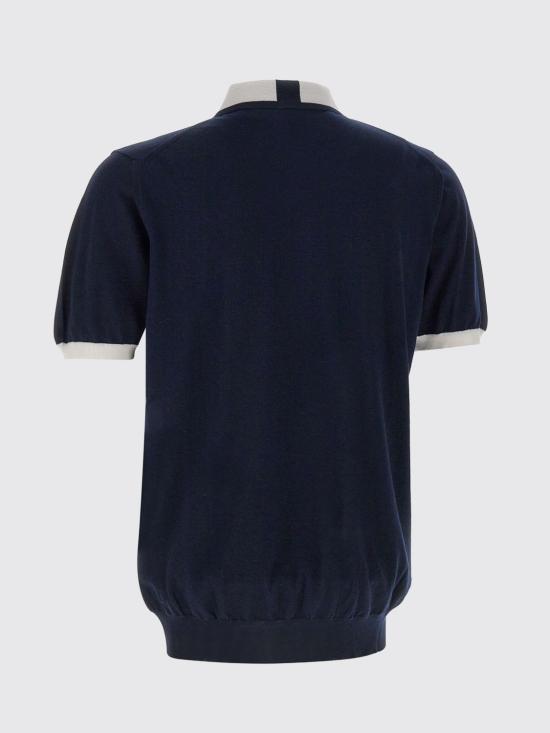 26SS 키톤 폴로 티셔츠 UMK0571V111A 00K Blue - KITON