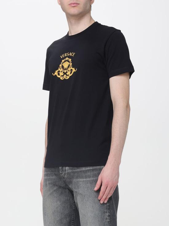 26SS 베르사체 반팔 티셔츠 10139441A16704 1B000 Black - VERSACE