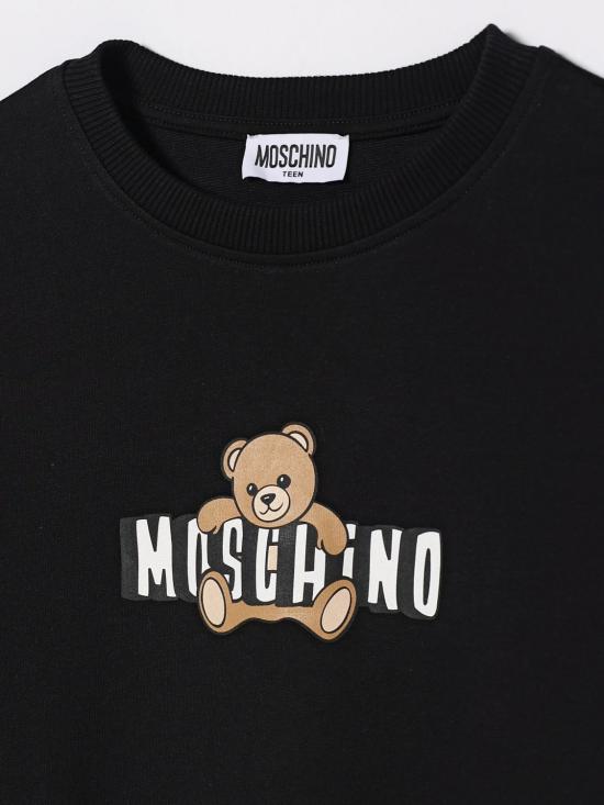 26SS [키즈] 모스키노 풀오버 HUF09ULCA19 60100 Black - MOSCHINO