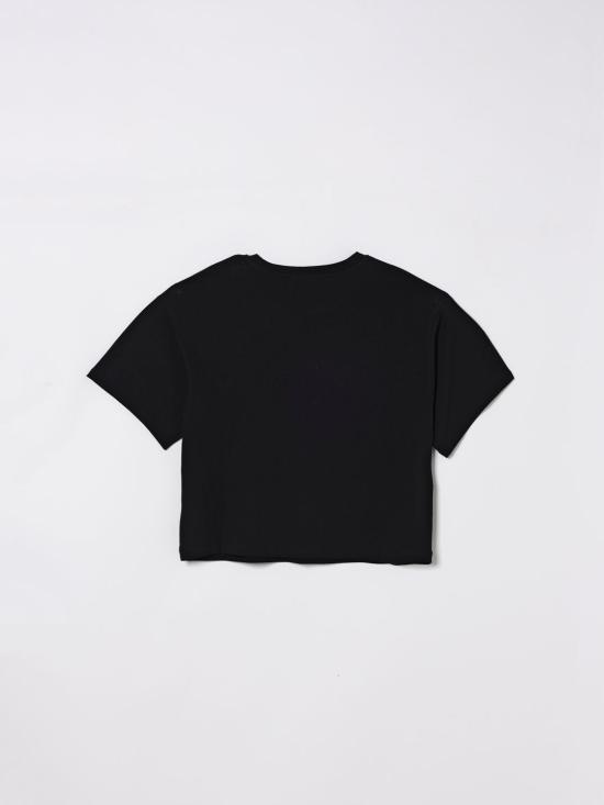 26SS [키즈] 모스키노 티셔츠 HDM072LBA00 60100 Black - MOSCHINO