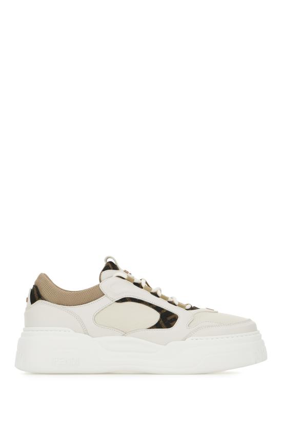 26SS 펜디 포스 스니커즈 7E1728AU20 F1RSR BIANCO BEIGE