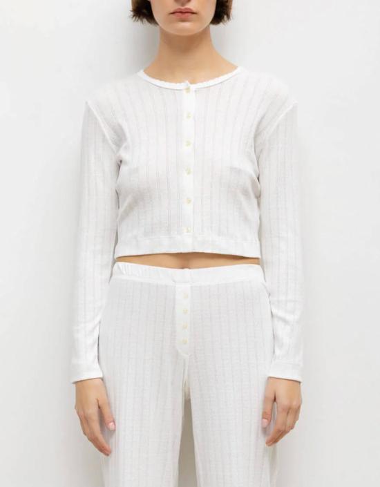  리셋 가디건 레셋 포인텔 크롭 카디건 - LESET