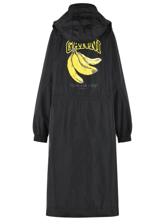 26SS 가니 트렌치 코트 A1010080099 Black - GANNI