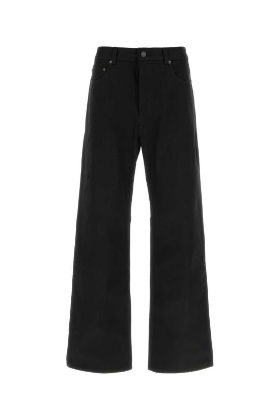 26SS 발렌시아가 커브드 니 팬츠 857194TTWA4 1000 Black