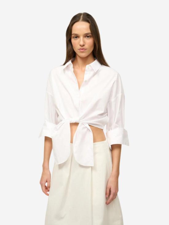  스타우드 블라우스 리사 탑셔츠 화이트 - STAUD