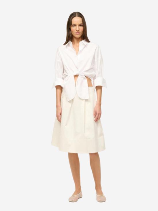  스타우드 블라우스 리사 탑셔츠 화이트 - STAUD