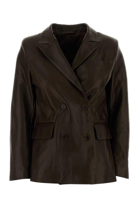 25FW 살바토레 산토로 가죽 자켓 49010D GLOVTMORO Brown