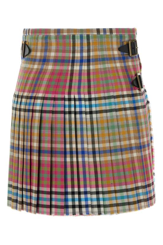 26SS 비비안웨스트우드 미디 스커트 1F020006W01CD O215 Checked - VIVIENNE WESTWOOD