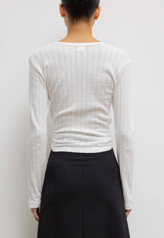  리셋 긴팔 티셔츠 레셋 포인트엘 슬림핏 - LESET