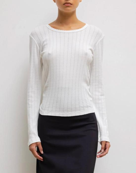  리셋 긴팔 티셔츠 레셋 포인트엘 슬림핏 - LESET