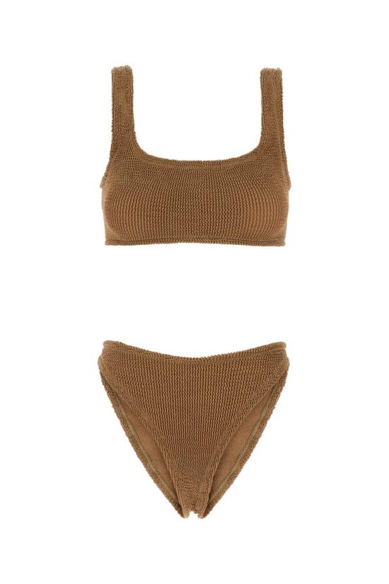 26SS 훈자 지 비키니 수영복 XANDRA METALLICCOCOA Camel