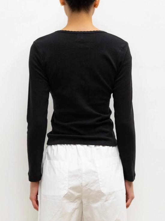  리셋 긴팔 티셔츠 레셋 포인트엘 슬림핏 - LESET