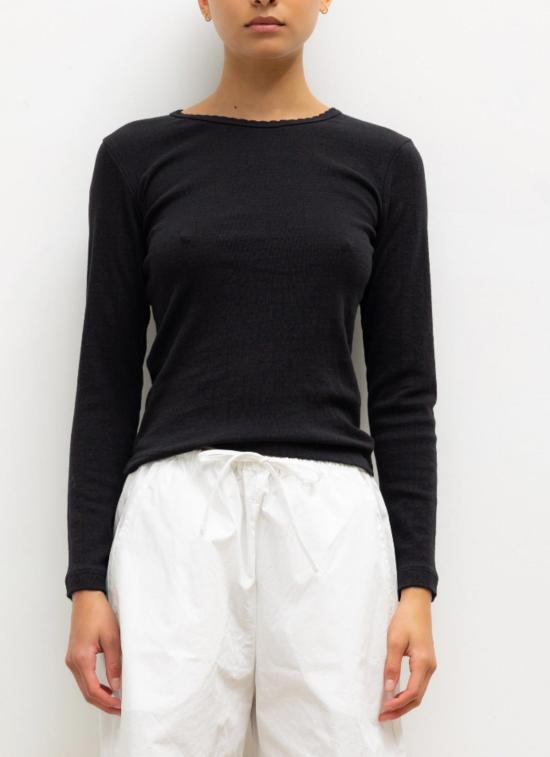  리셋 긴팔 티셔츠 레셋 포인트엘 슬림핏 - LESET