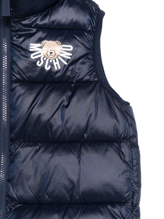 26SS [키즈] 모스키노 베스트 HQS02KL3A32 40016 BLU NAVY - MOSCHINO