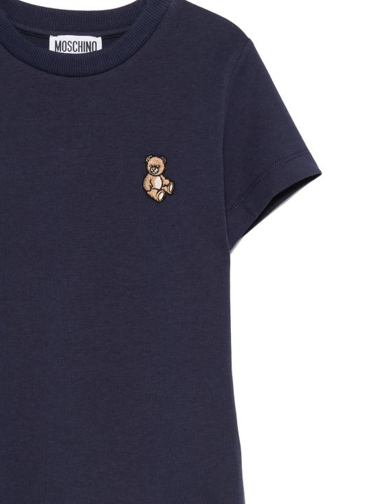 26SS [키즈] 모스키노 티셔츠 HRM058LAA10 40016 BLU NAVY - MOSCHINO