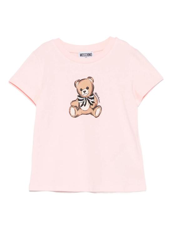 26SS [키즈] 모스키노 티셔츠 HCM06KLBA11 50209 SUGAR ROSE