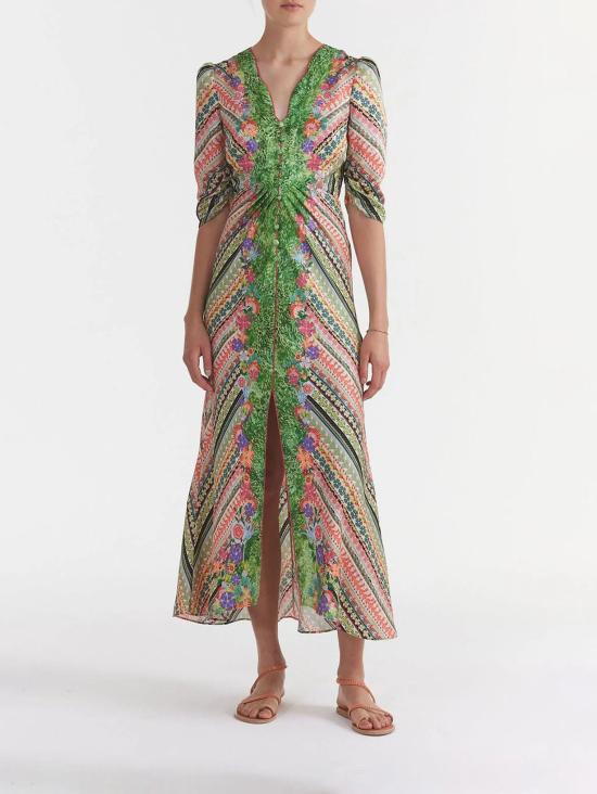 26SS 살로니 롱 원피스 109312085 BLOOM BORDER PLMT - SALONI