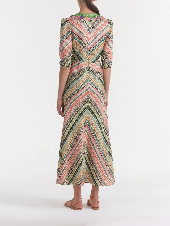 26SS 살로니 롱 원피스 109312085 BLOOM BORDER PLMT - SALONI