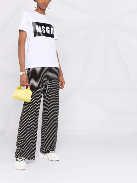 26SS 엠에스지엠 박스 로고 반팔 티셔츠 2000MDM520200002 01C