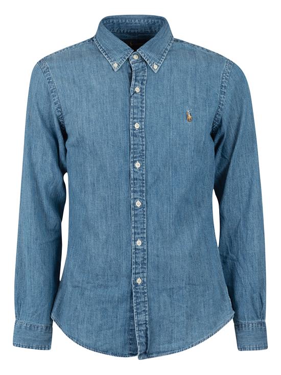 26SS 랄프 로렌 긴팔 셔츠 710548539001 DENIM