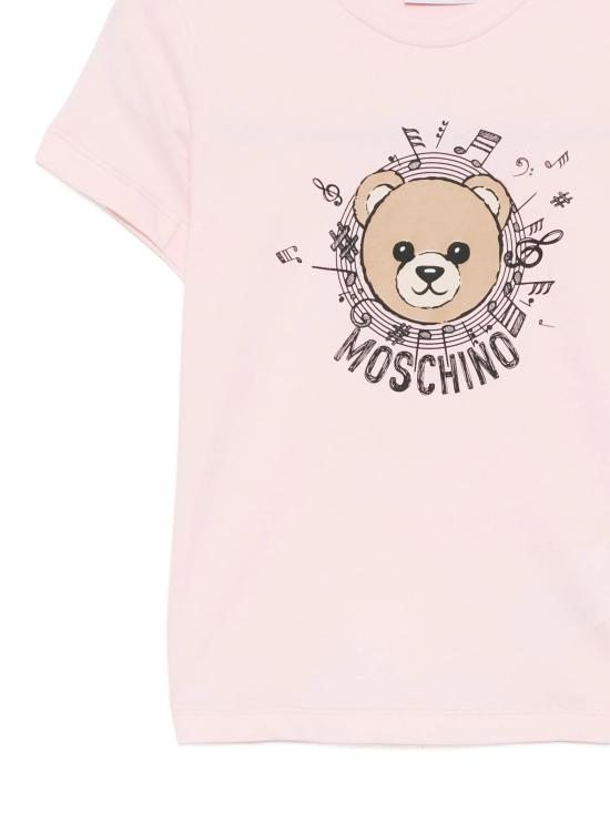 26SS [키즈] 모스키노 티셔츠 HOM058LAA10 50209 SUGAR ROSE - MOSCHINO