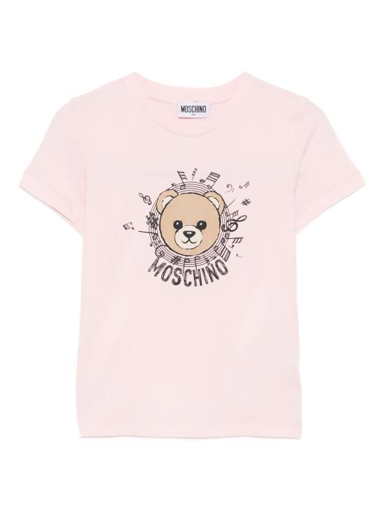 26SS [키즈] 모스키노 티셔츠 HOM058LAA10 50209 SUGAR ROSE