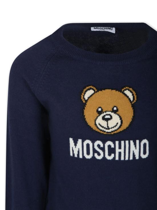 26SS [키즈] 모스키노 트레이닝 상의 HUW015LHE43 40016 BLU NAVY - MOSCHINO