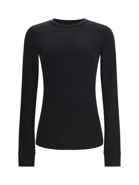 26SS 릭오웬스 몽클레어 긴팔 티셔츠 MU01F8D0189AHD 999 Black