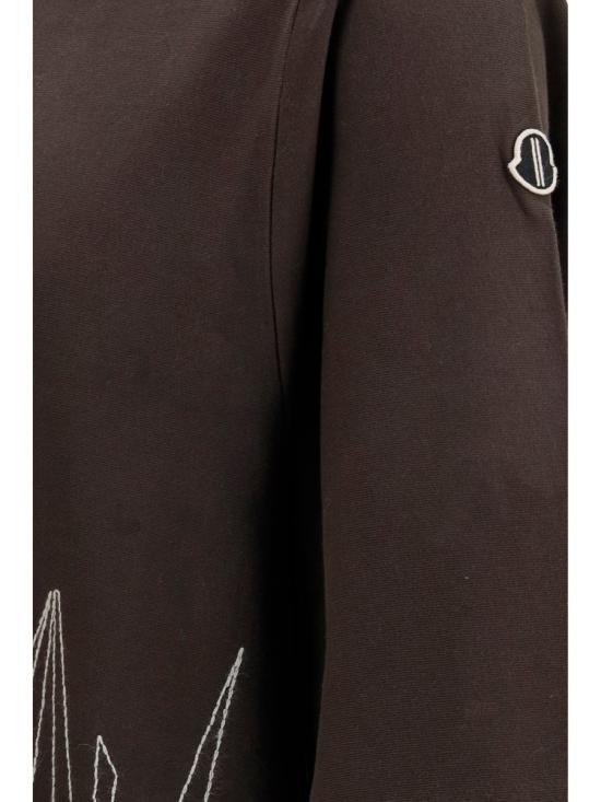 26SS 릭오웬스 몽클레어 반팔 티셔츠 MU01F8C0489B7R 256 BROWN - RICK OWENS MONCLER