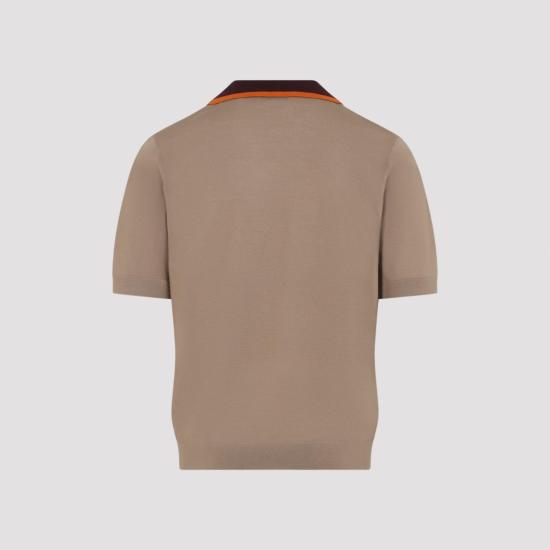 26SS 드리스 반 노튼 폴로 티셔츠 2610212103716 102 CAMEL NUDE NEUTRALS - DRIES VAN NOTEN