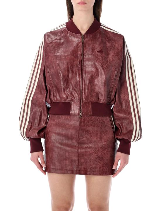 26SS 아디다스 가죽 자켓 KD8792 MAROON