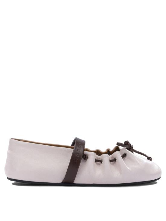 26SS 마르니 플랫 슈즈 BAMS006400P1186ZP074 PINK