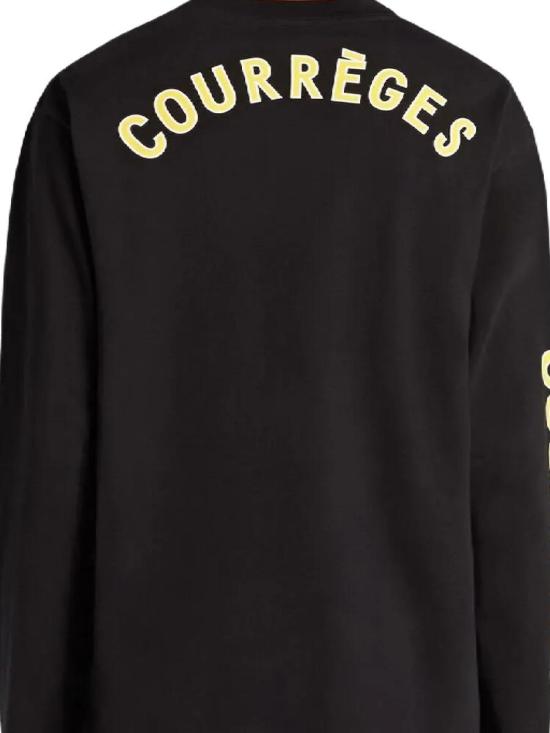 25FW 쿠레쥬 긴팔 티셔츠 325JTS224JS02409999 Black - COURREGES