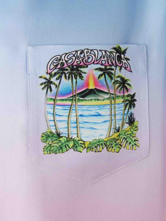 26SS 카사블랑카 긴팔 셔츠 M SP26 SH 003 10VOLCANO Multicolor - CASABLANCA