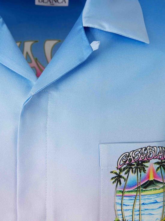 26SS 카사블랑카 긴팔 셔츠 M SP26 SH 003 10VOLCANO Multicolor - CASABLANCA