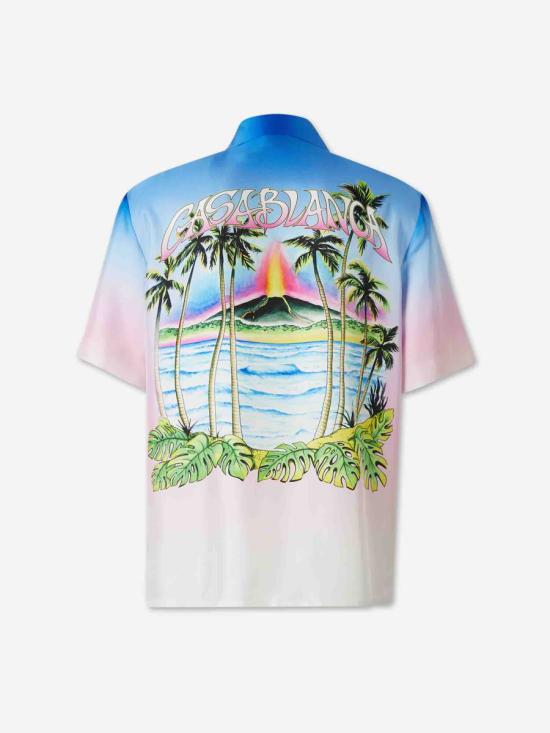 26SS 카사블랑카 긴팔 셔츠 M SP26 SH 003 10VOLCANO Multicolor - CASABLANCA