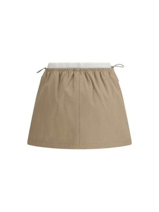26SS 알렉산더 왕 숏 스커트 1WC1265382 240B Beige - ALEXANDER WANG