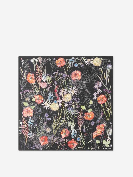 26SS 알렉산더 맥퀸 머플러/스카프 8585293001Q 1078BLACK IVORY Black - ALEXANDER MCQUEEN