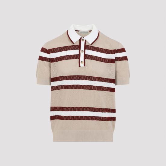 26SS 드리스 반 노튼 폴로 티셔츠 2610212183701 103 BEIGE NUDE NEUTRALS - DRIES VAN NOTEN