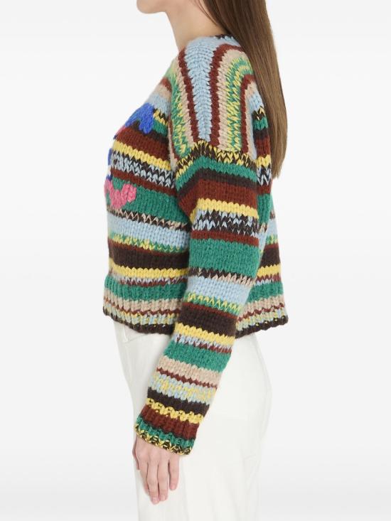 26SS 셀린느 물리네 알파카 & 울 크루넥 스웨터 RY0PR 2V0831GM MultiColour - CELINE