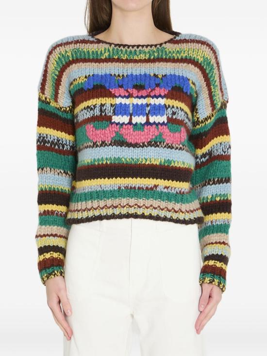 26SS 셀린느 물리네 알파카 & 울 크루넥 스웨터 RY0PR 2V0831GM MultiColour