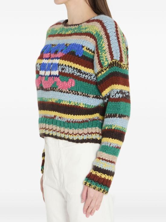 26SS 셀린느 물리네 알파카 & 울 크루넥 스웨터 RY0PR 2V0831GM MultiColour - CELINE