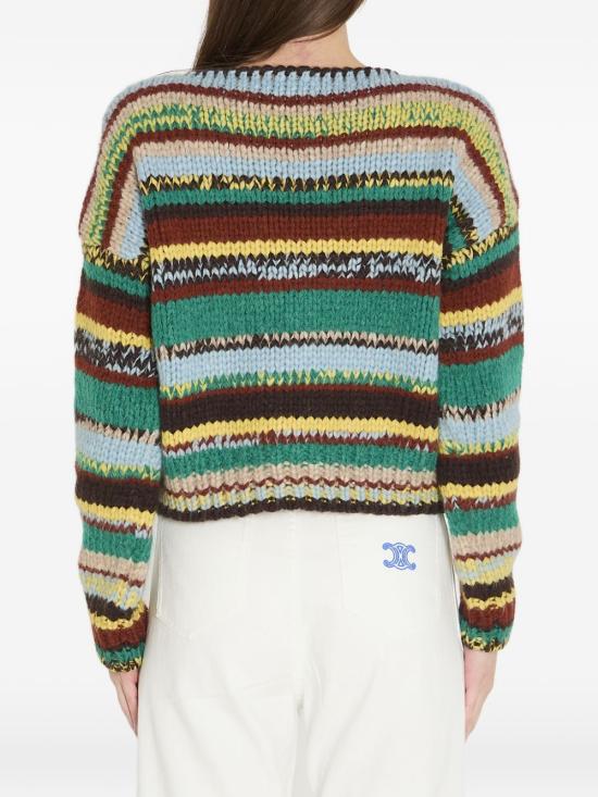 26SS 셀린느 물리네 알파카 & 울 크루넥 스웨터 RY0PR 2V0831GM MultiColour - CELINE