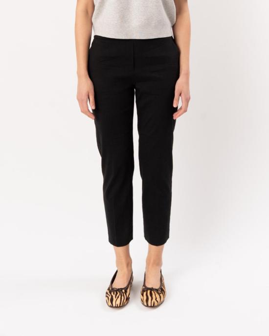  띠어리 스트레이트 팬츠 Theory Treeca 풀온 팬츠 블랙