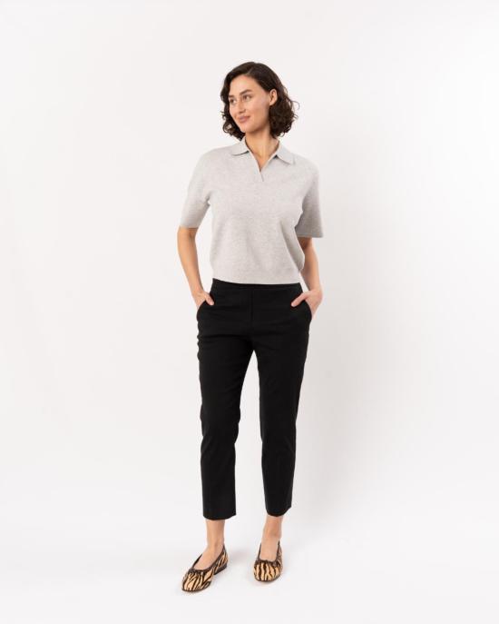  띠어리 스트레이트 팬츠 Theory Treeca 풀온 팬츠 블랙 - THEORY