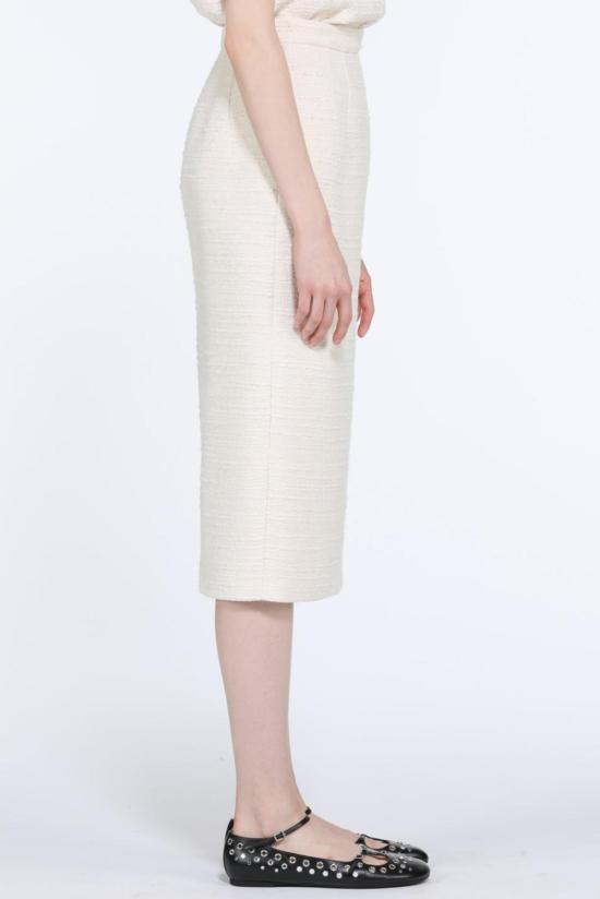  누메로벤투노 미디 스커트 No21 펜슬 스커트 크림 - N°21