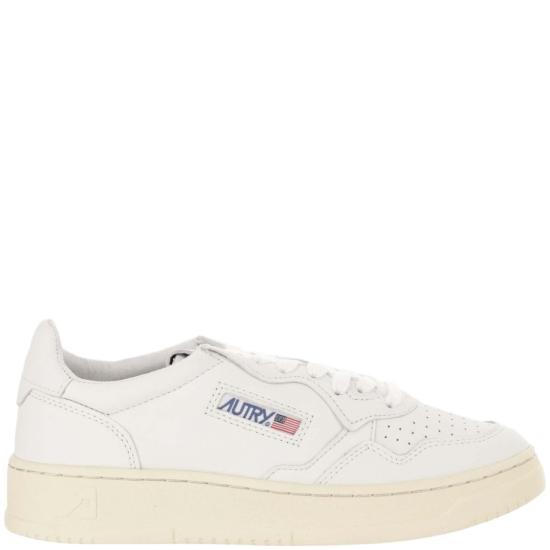 26SS 오트리 메달리스트 로우 레더 스니커즈 AULWGG04GOATGOATWHITE White