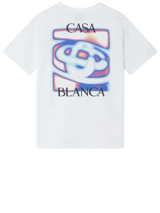 26SS 카사블랑카 반팔 티셔츠 MSP26JTS00107 White - CASABLANCA